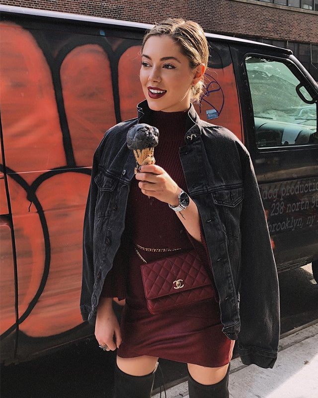 Jourdan Sloane Enjoys Charcoal Ice Cream with 525 America on Top