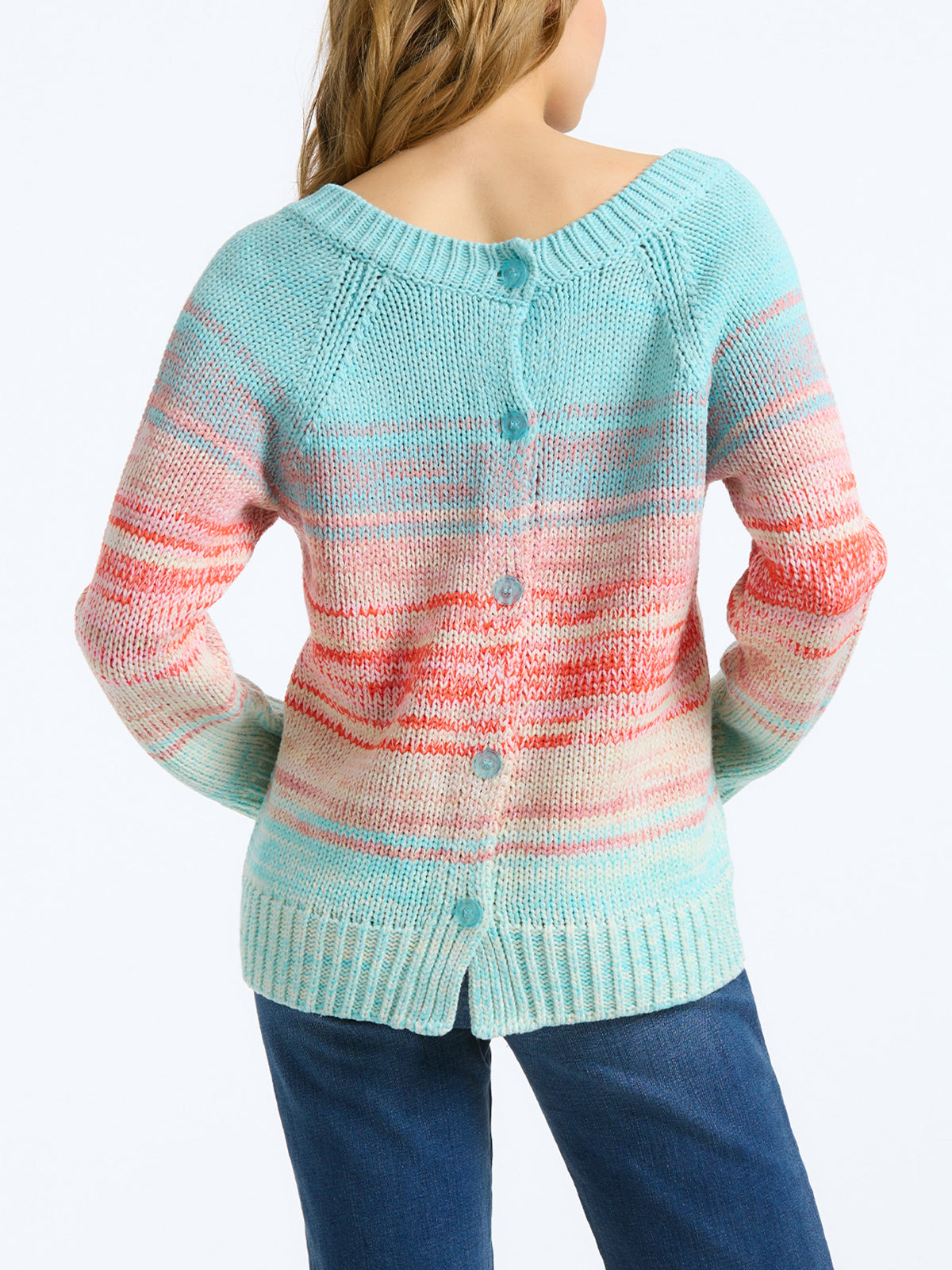 Ombre Reversible Cardigan Pullover