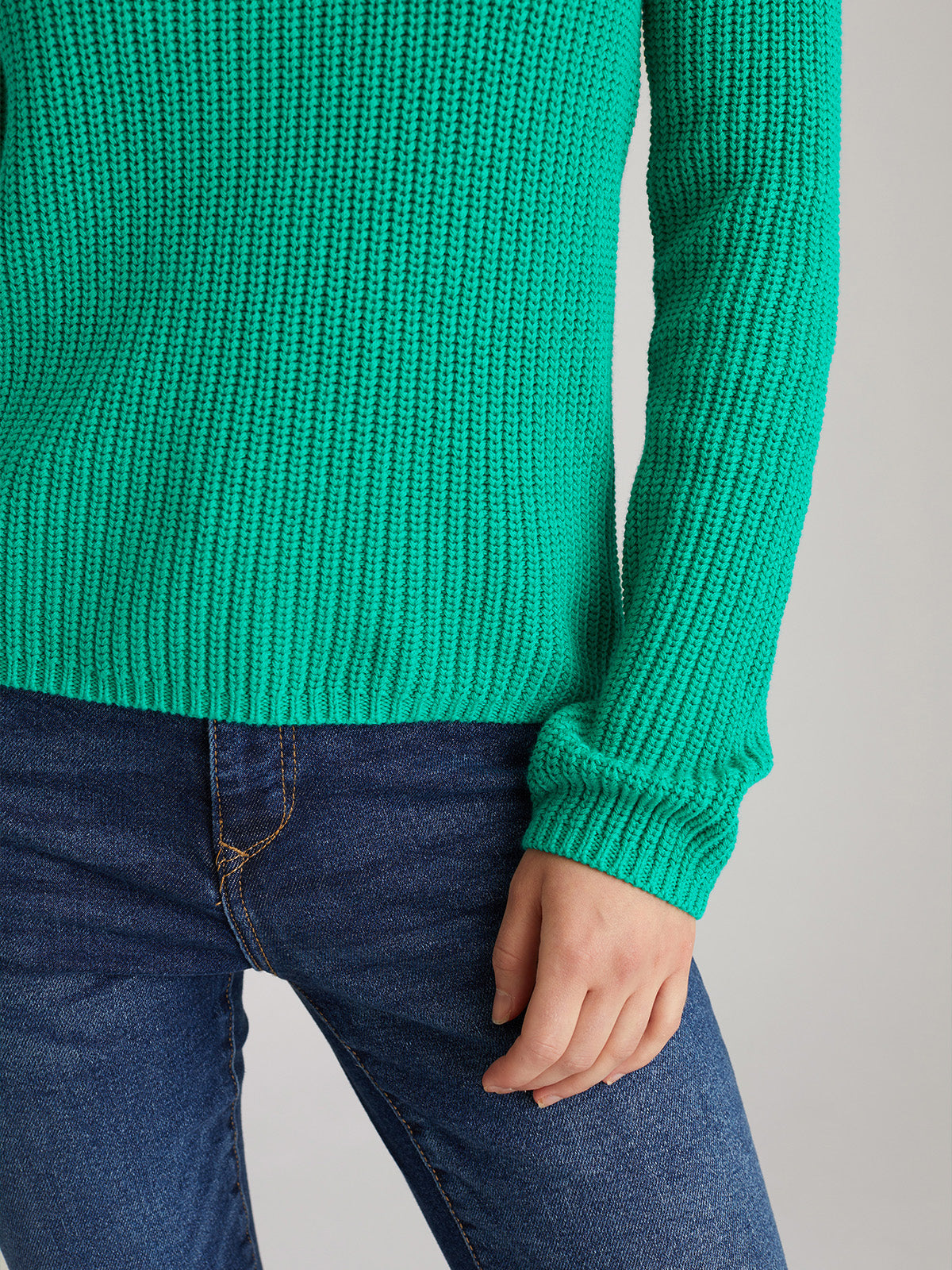 Jane: Shaker Stitch Raglan Sleeve Sweater