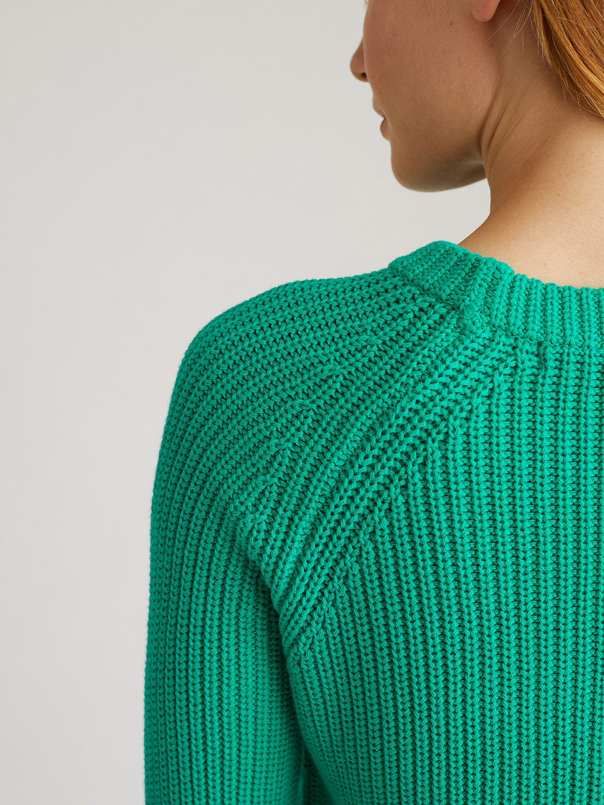 Jane: Shaker Stitch Raglan Sleeve Sweater