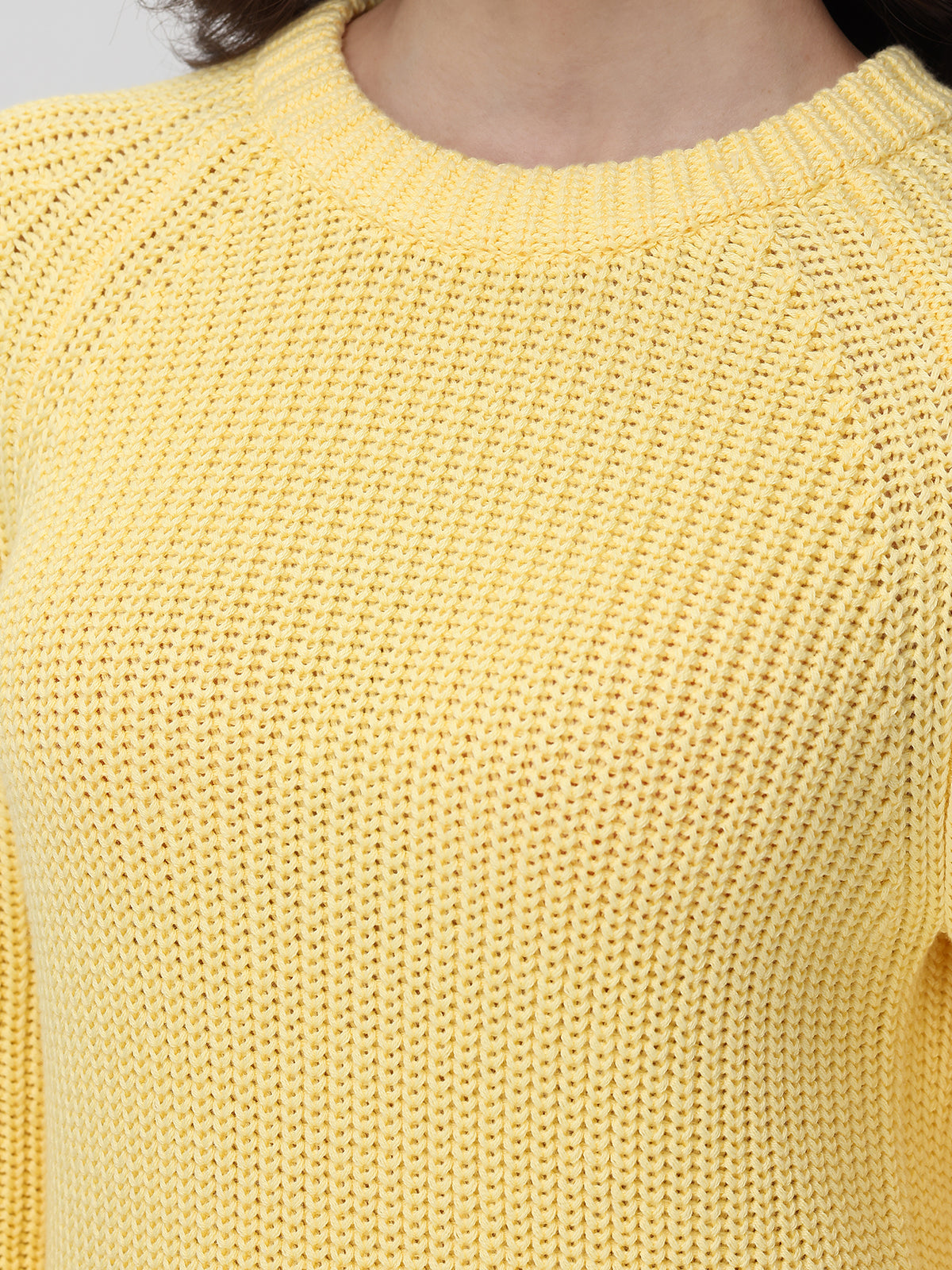 Jane: 100% Cotton Shaker Stitch Raglan Sleeve Sweater