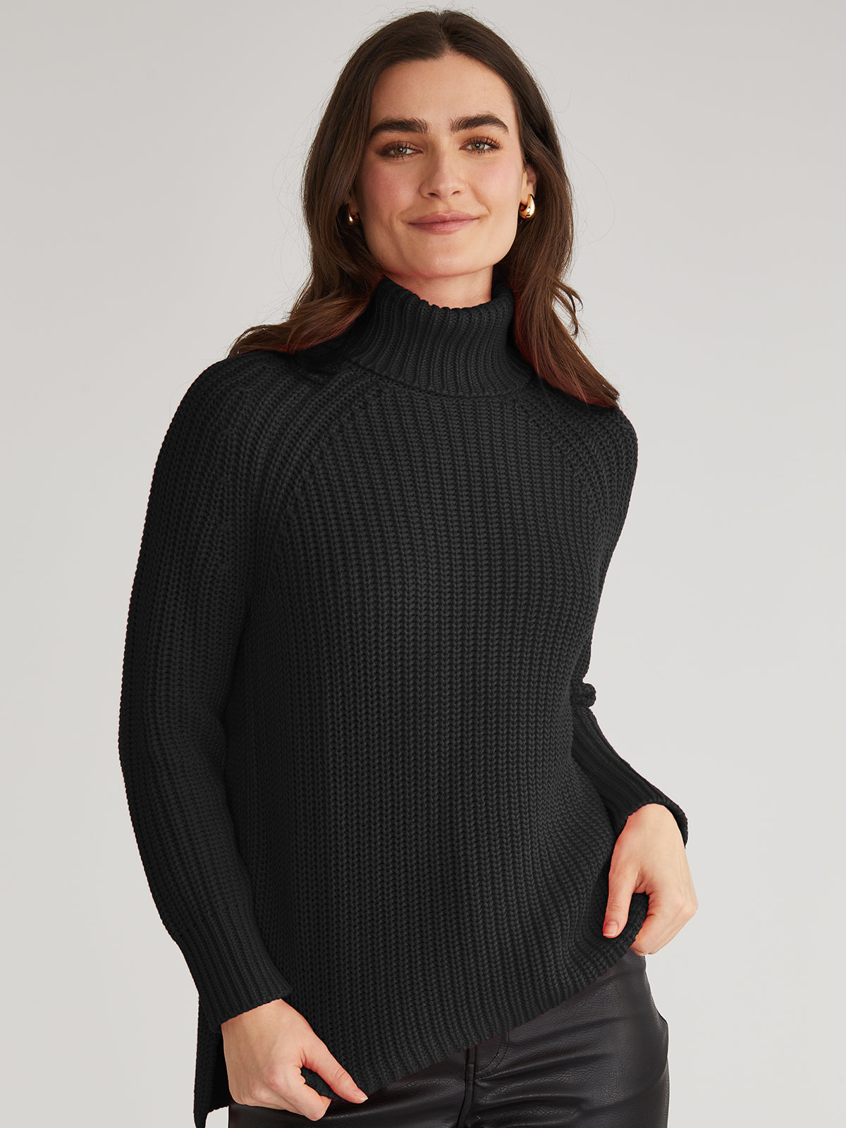 525 America Stella 100 Cotton Shaker Turtleneck Tunic