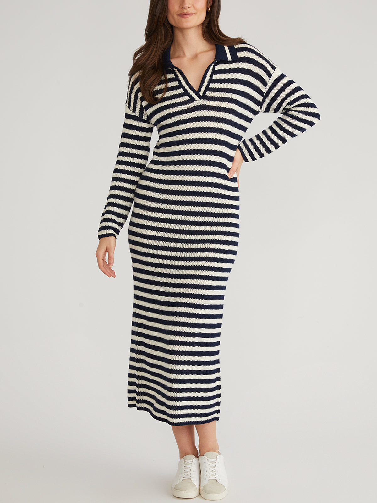 Raya: Stripe Polo Dress