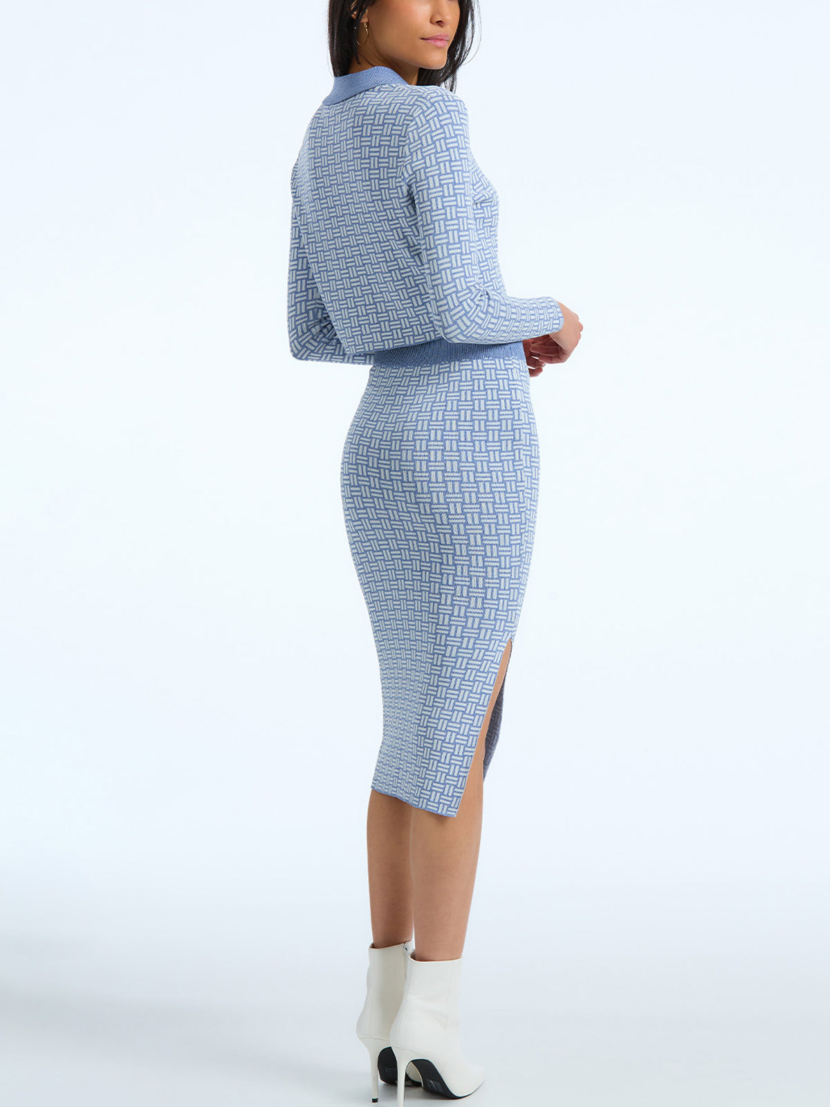 Mia: Jacquard Pencil Skirt