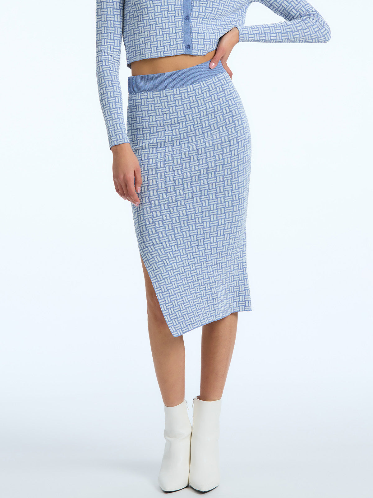 Mia: Jacquard Pencil Skirt