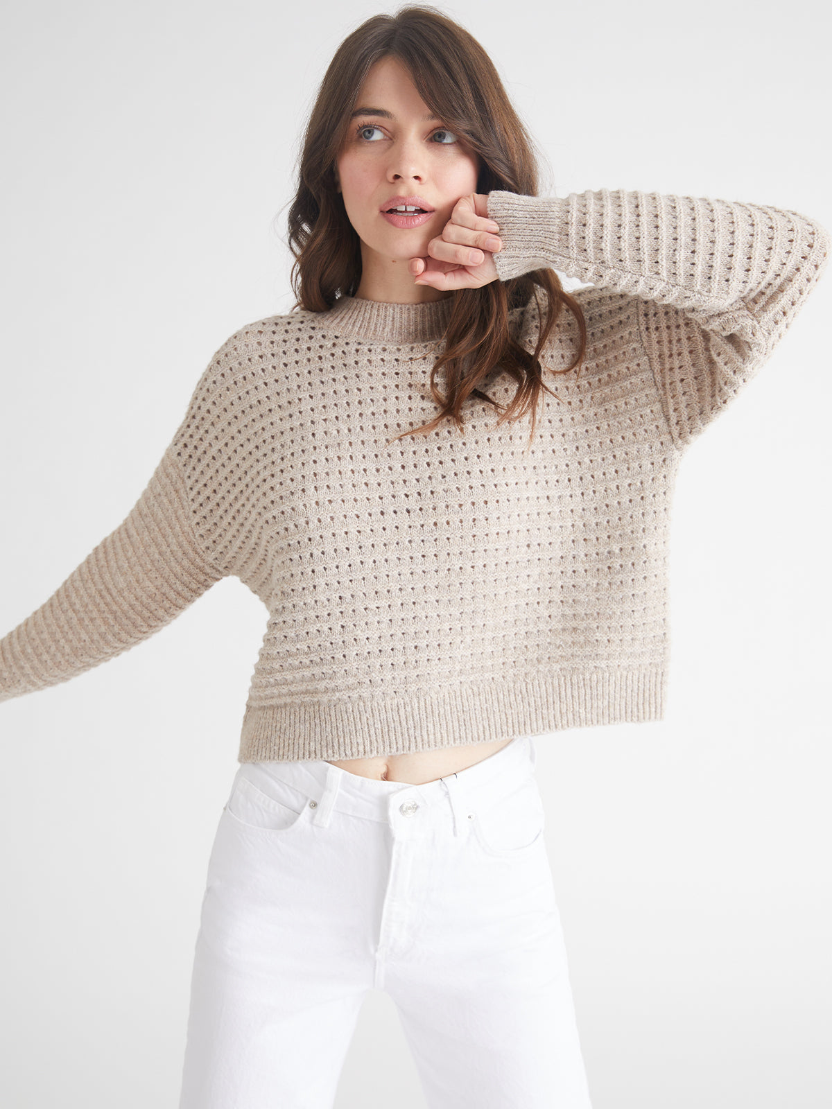 Joanna: Mesh Stitch Pullover