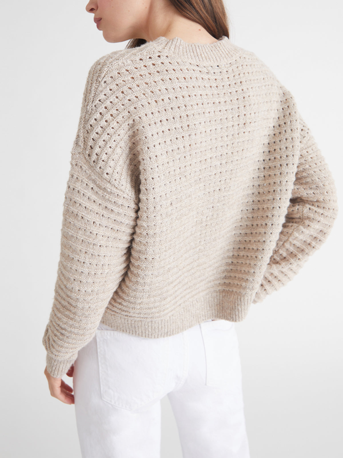 Joanna: Mesh Stitch Pullover