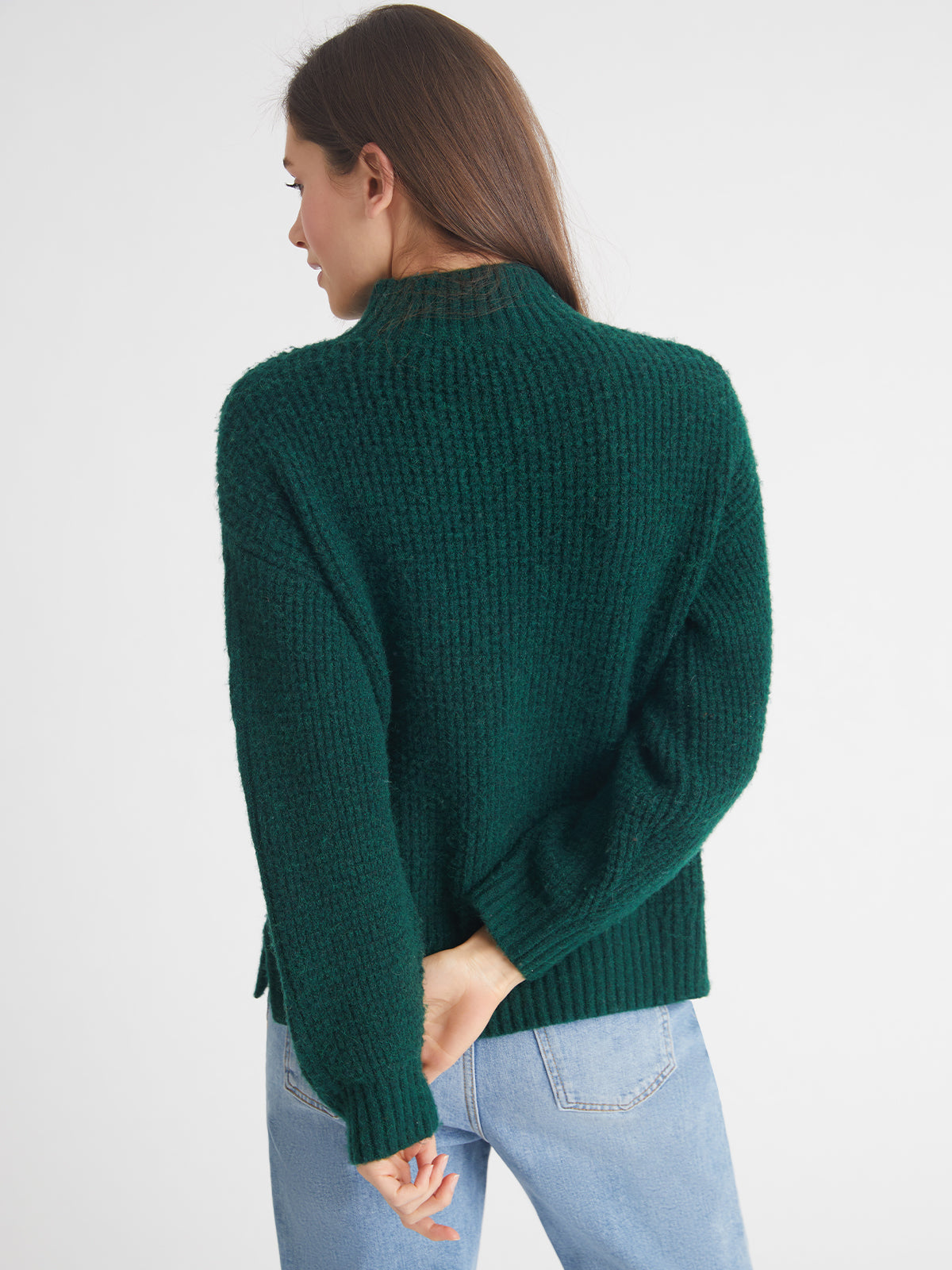 Lexi: Mockneck Cable Pullover