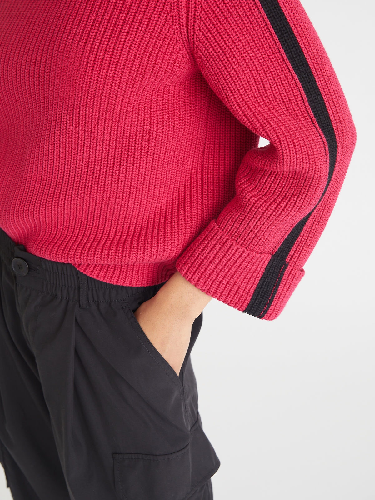 Vida: 100% Cotton Tipped Turtleneck Sweater