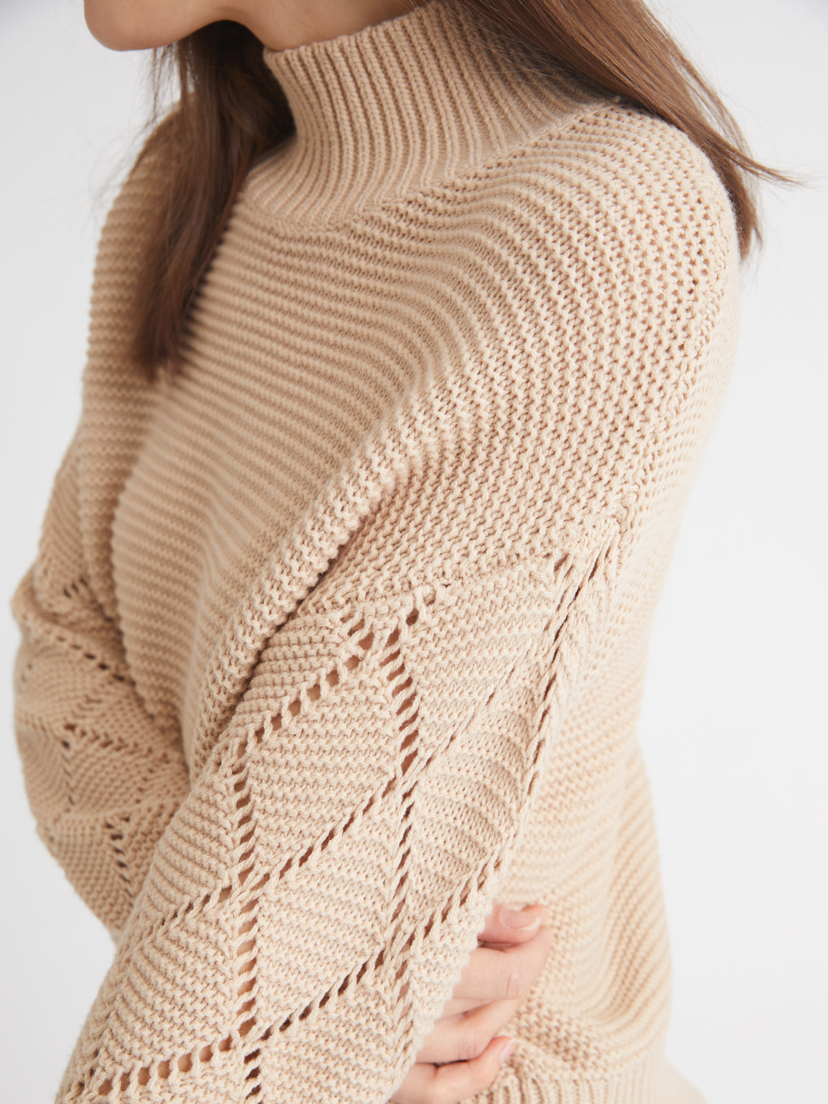 Talia: Diamond Stitch Pullover