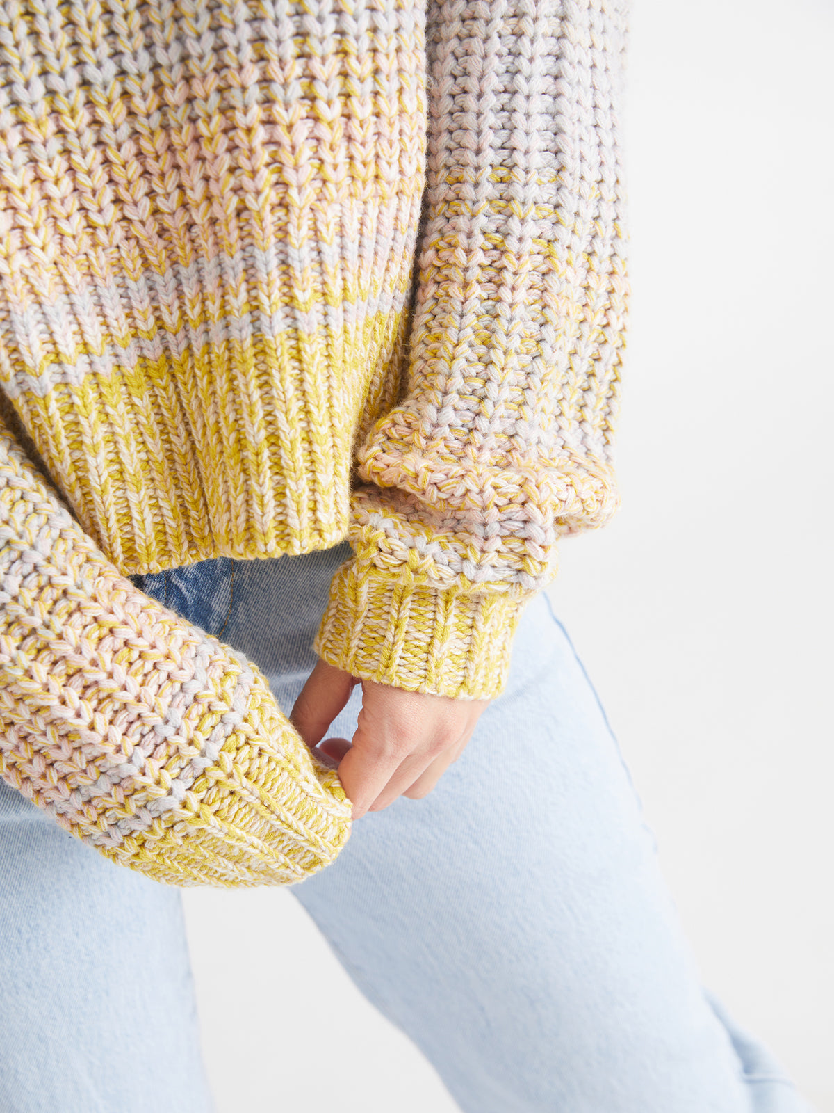 Valerie: Ombre Mockneck Pullover Sweater