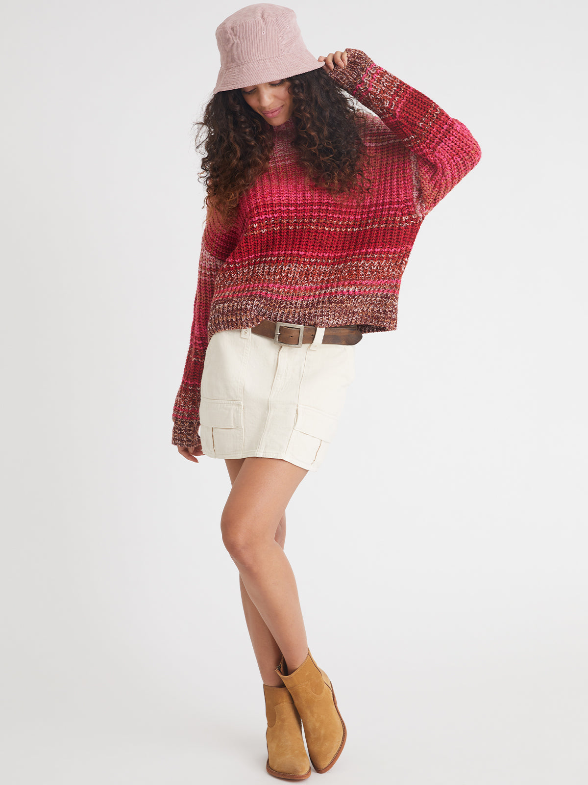 Valerie: Ombre Mockneck Pullover Sweater