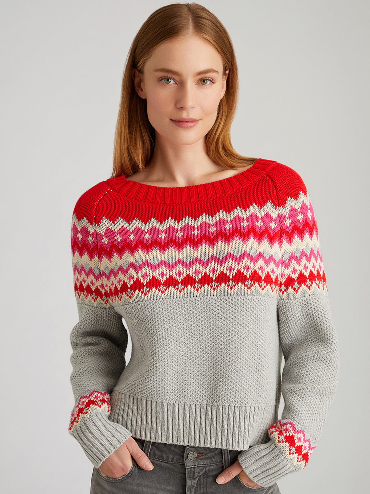 Jen: 100% Cotton Fair Isle Sweater