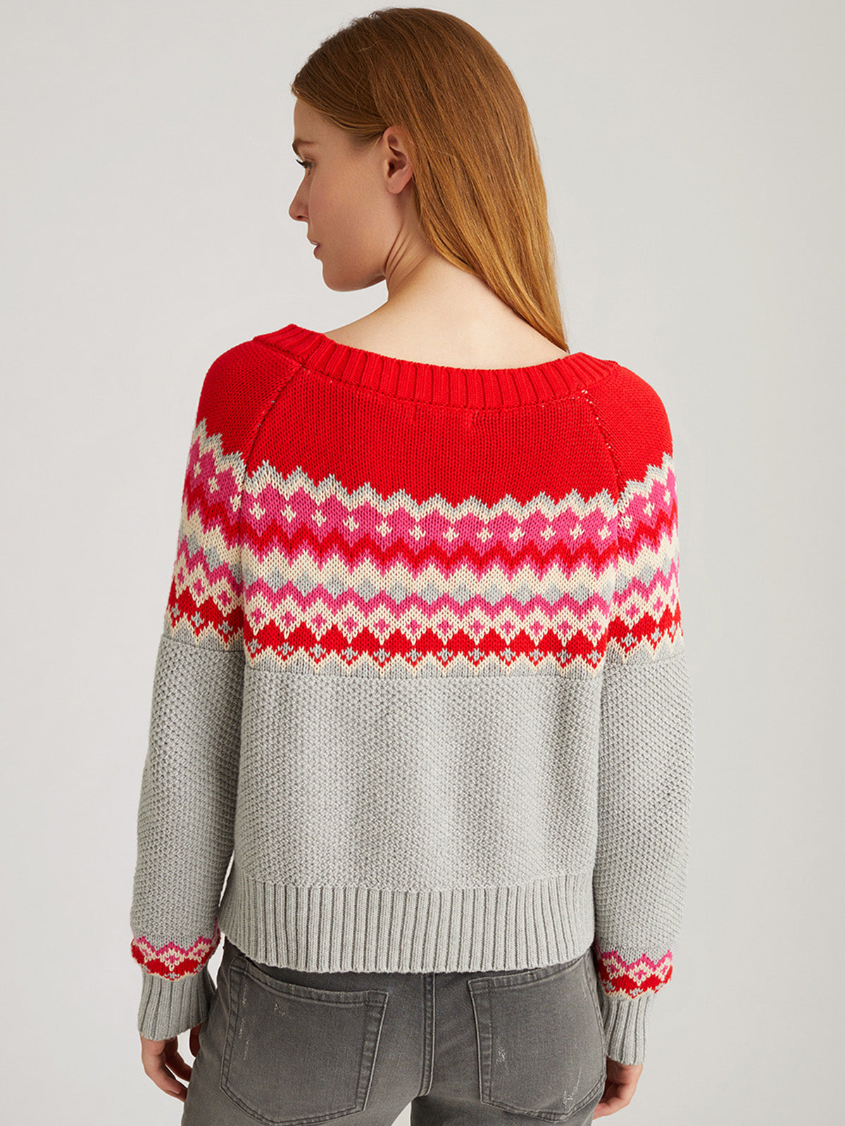 Jen: 100% Cotton Fair Isle Sweater