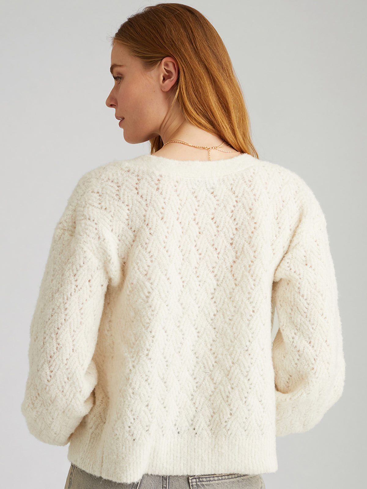 Celeste: Boucle Cable Cardigan