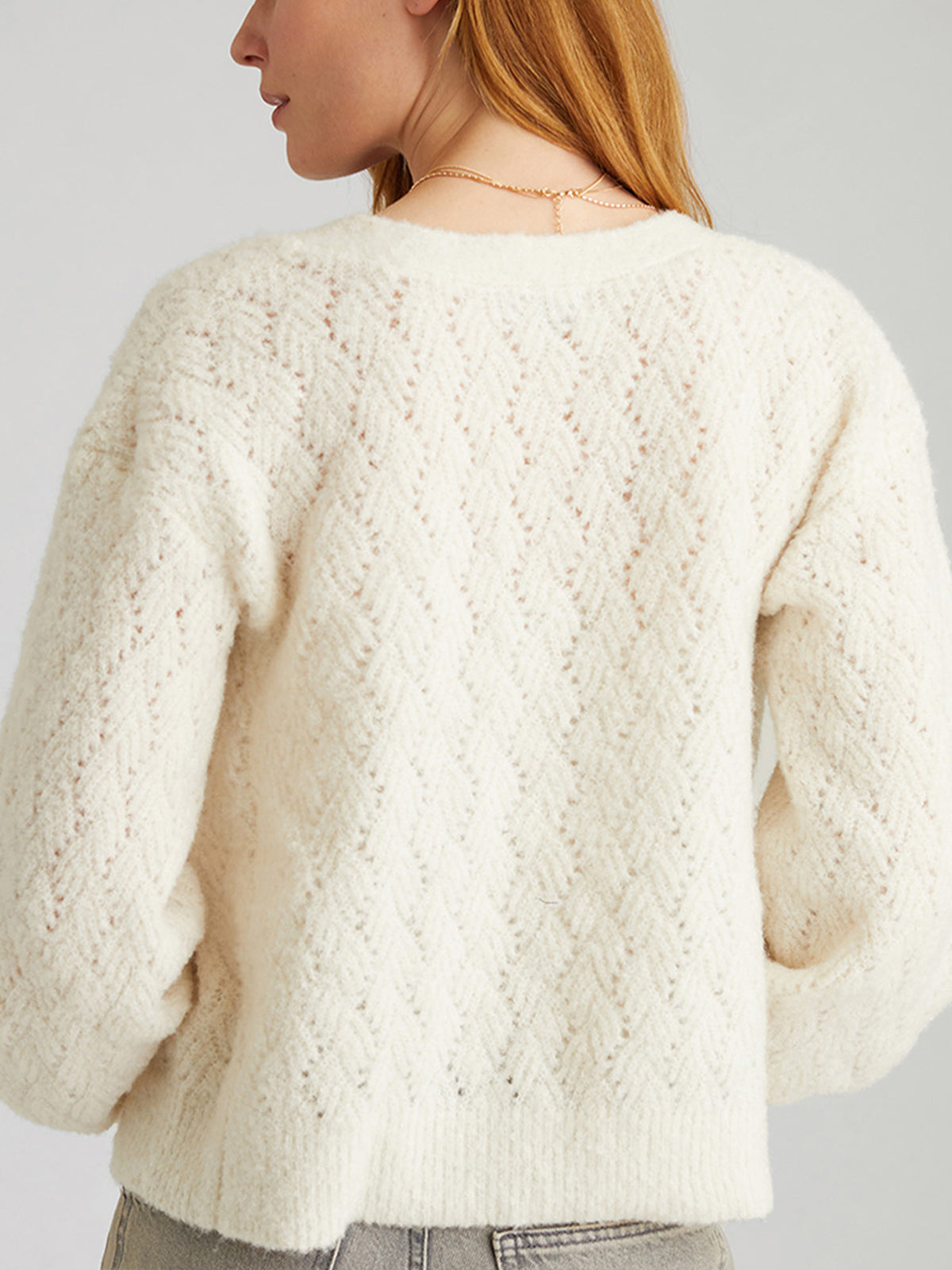 Celeste: Boucle Cable Cardigan