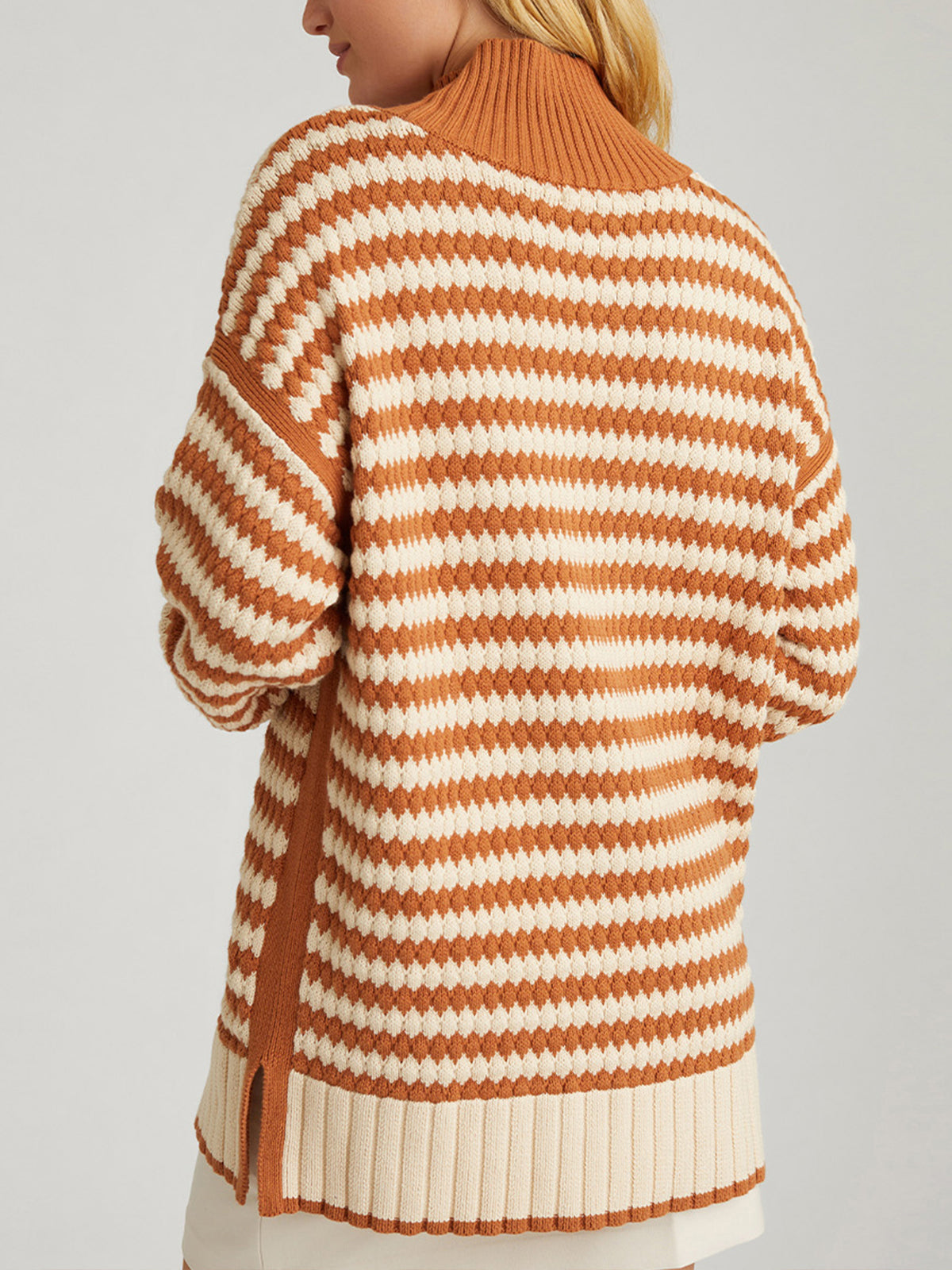 Giselle: 100% Cotton Texture Stripe Pullover