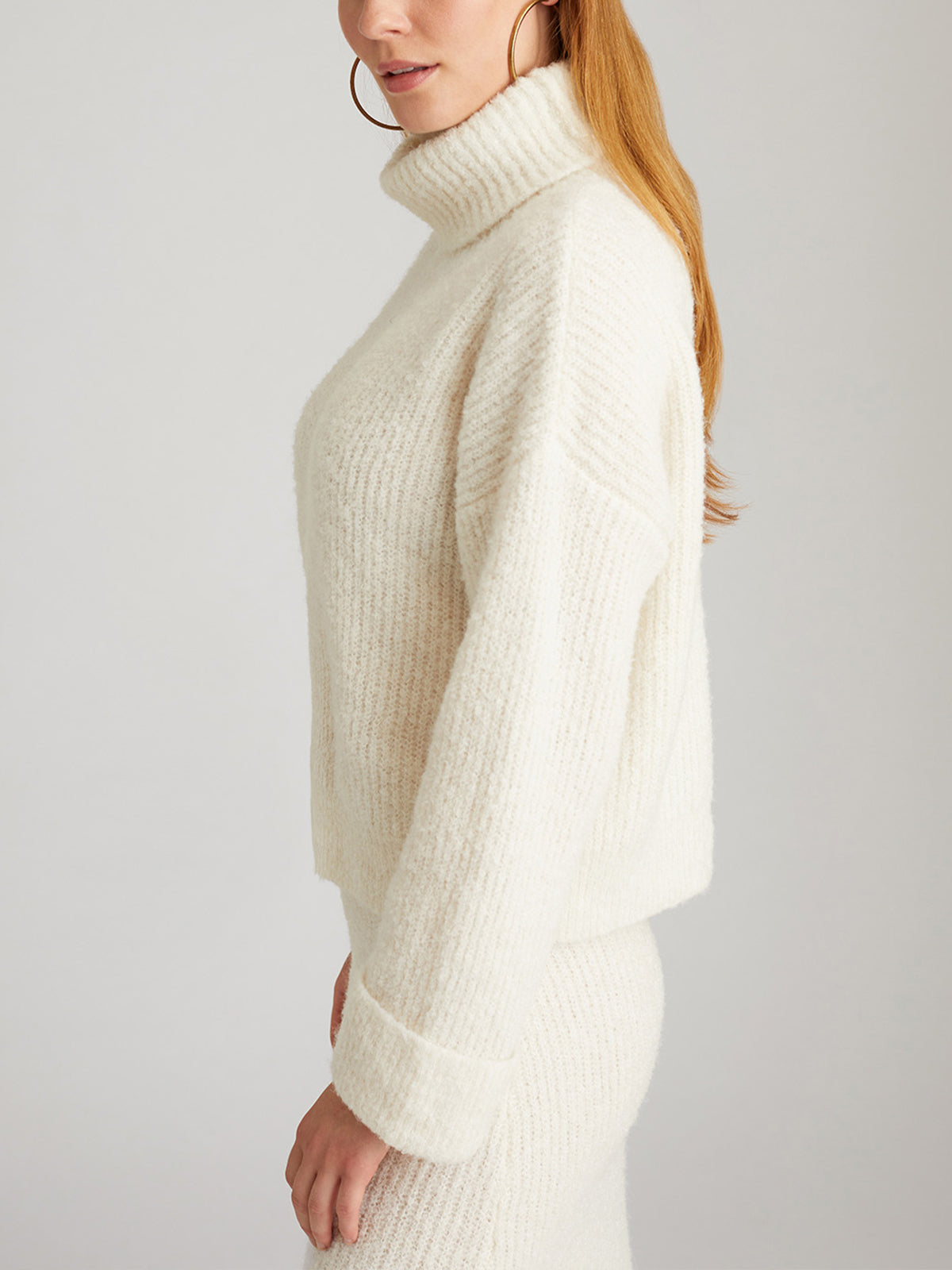 Vida: Boucle Turtleneck Pullover