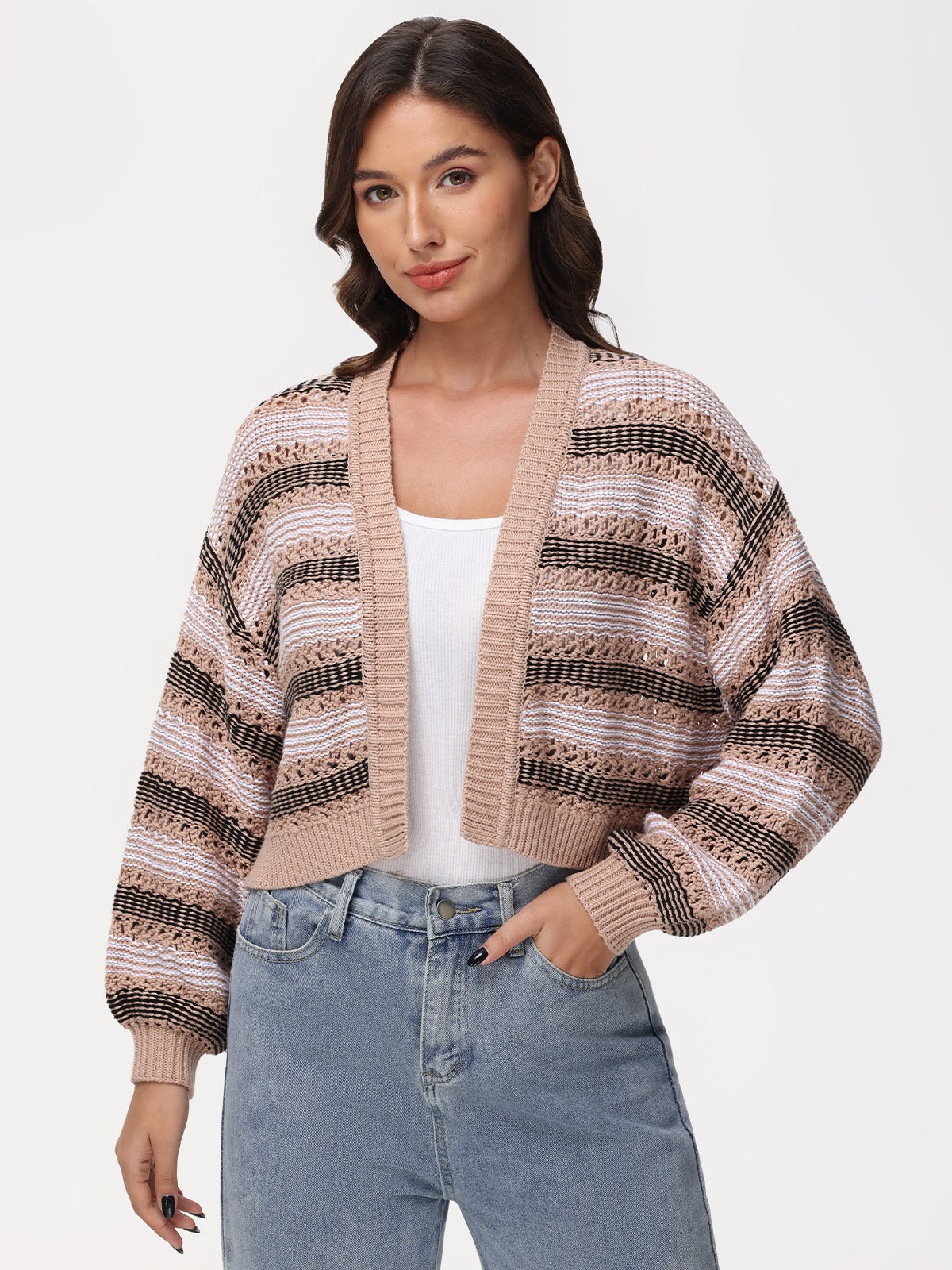 Zoe: Open Stitch Cardigan