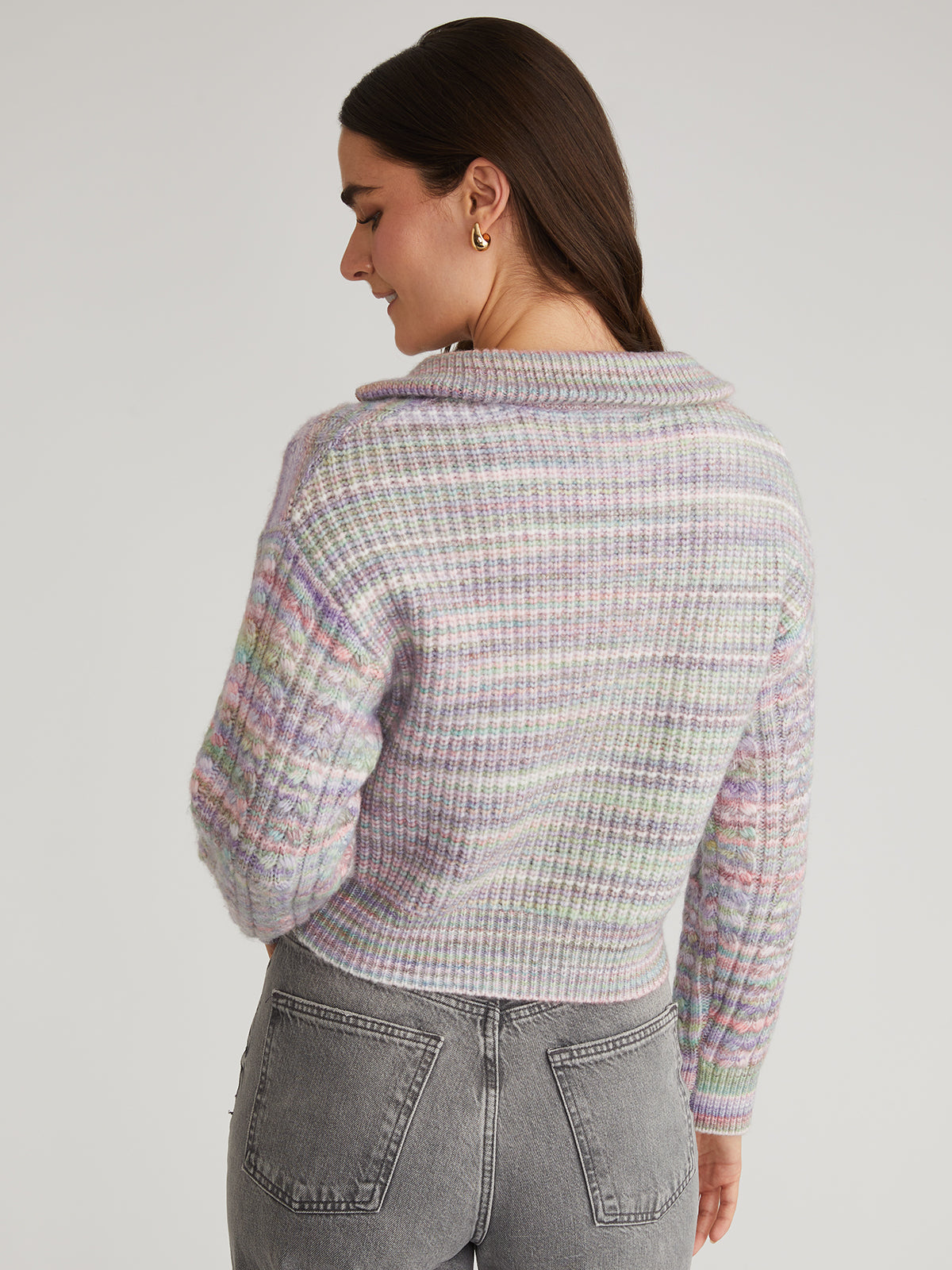 Jackie: Spacedye Zip Front Pullover