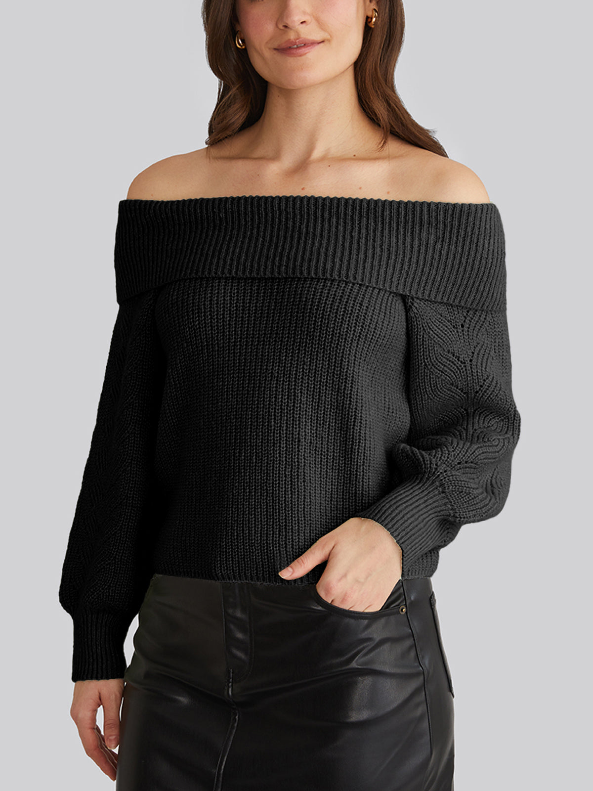 Marisa: Relaxed Off Shoulder Pullover