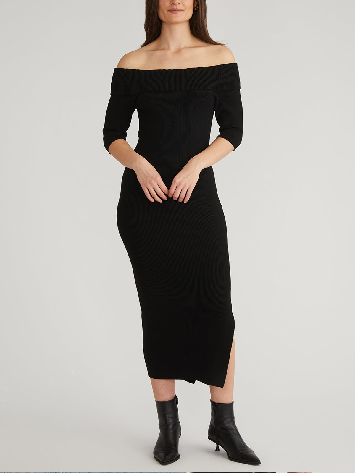 Jennifer: Off Shoulder Midi Dress