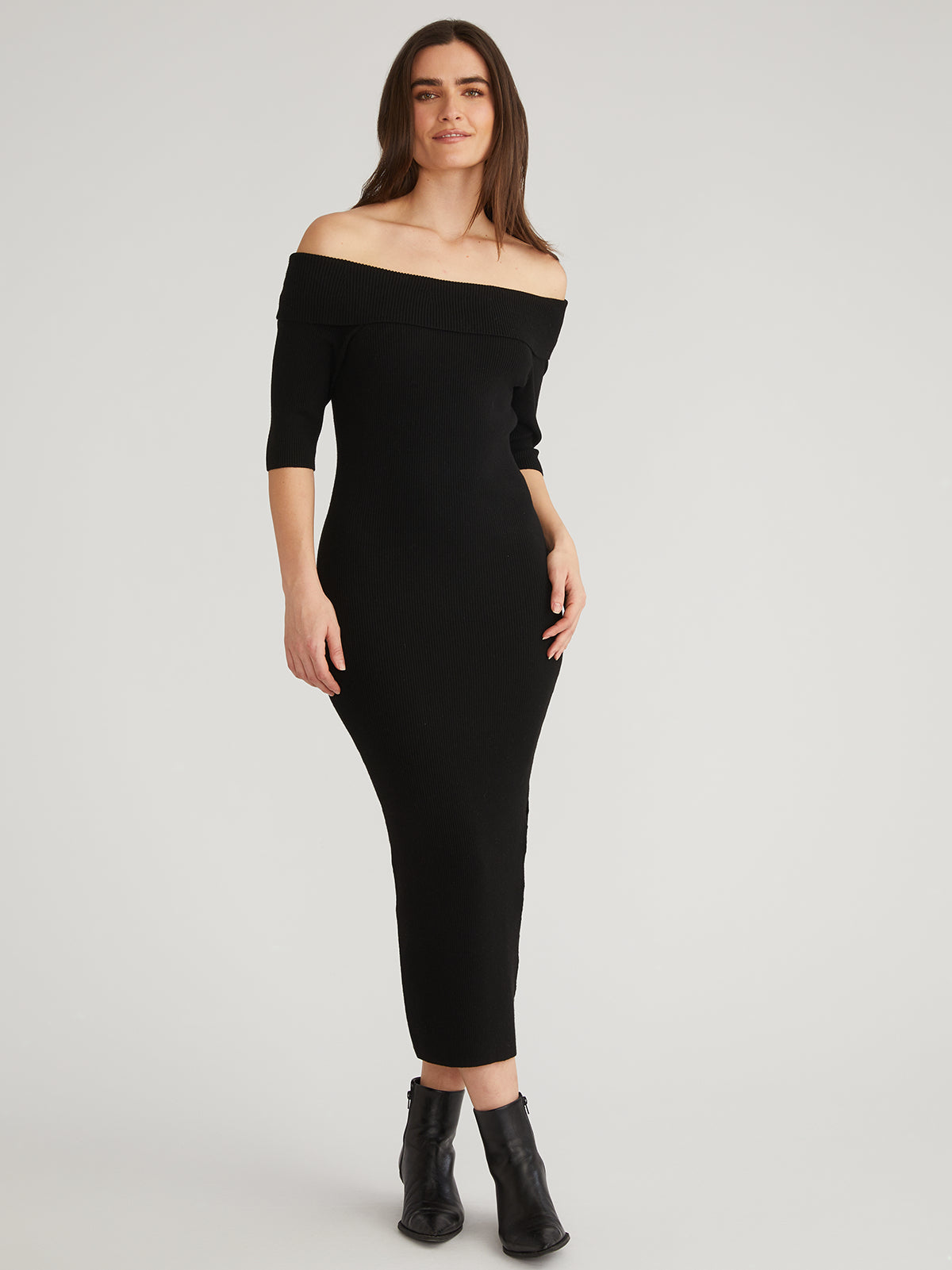 Jennifer: Off Shoulder Midi Dress