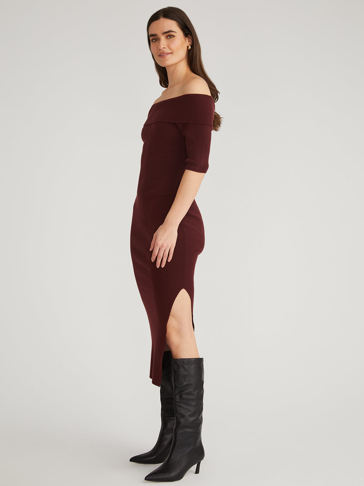 Jennifer: Off Shoulder Midi Dress