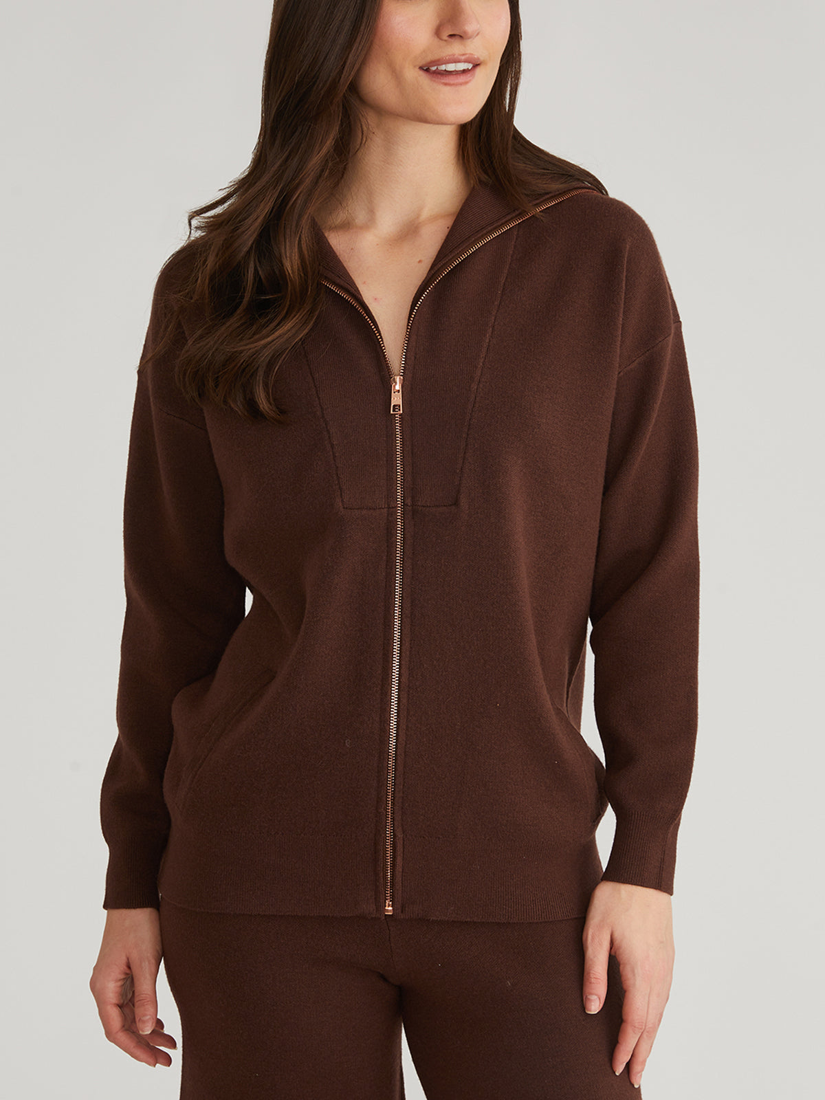 Amanda: Zip Front Cardigan