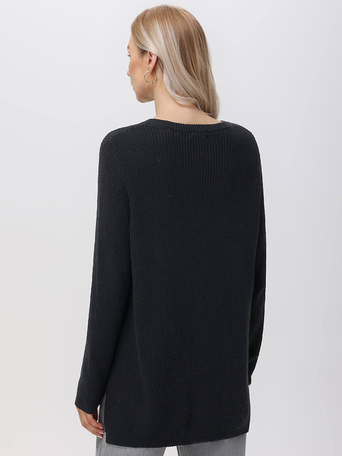 Emma: 100% Organic Cotton Crewneck Shaker Sweater