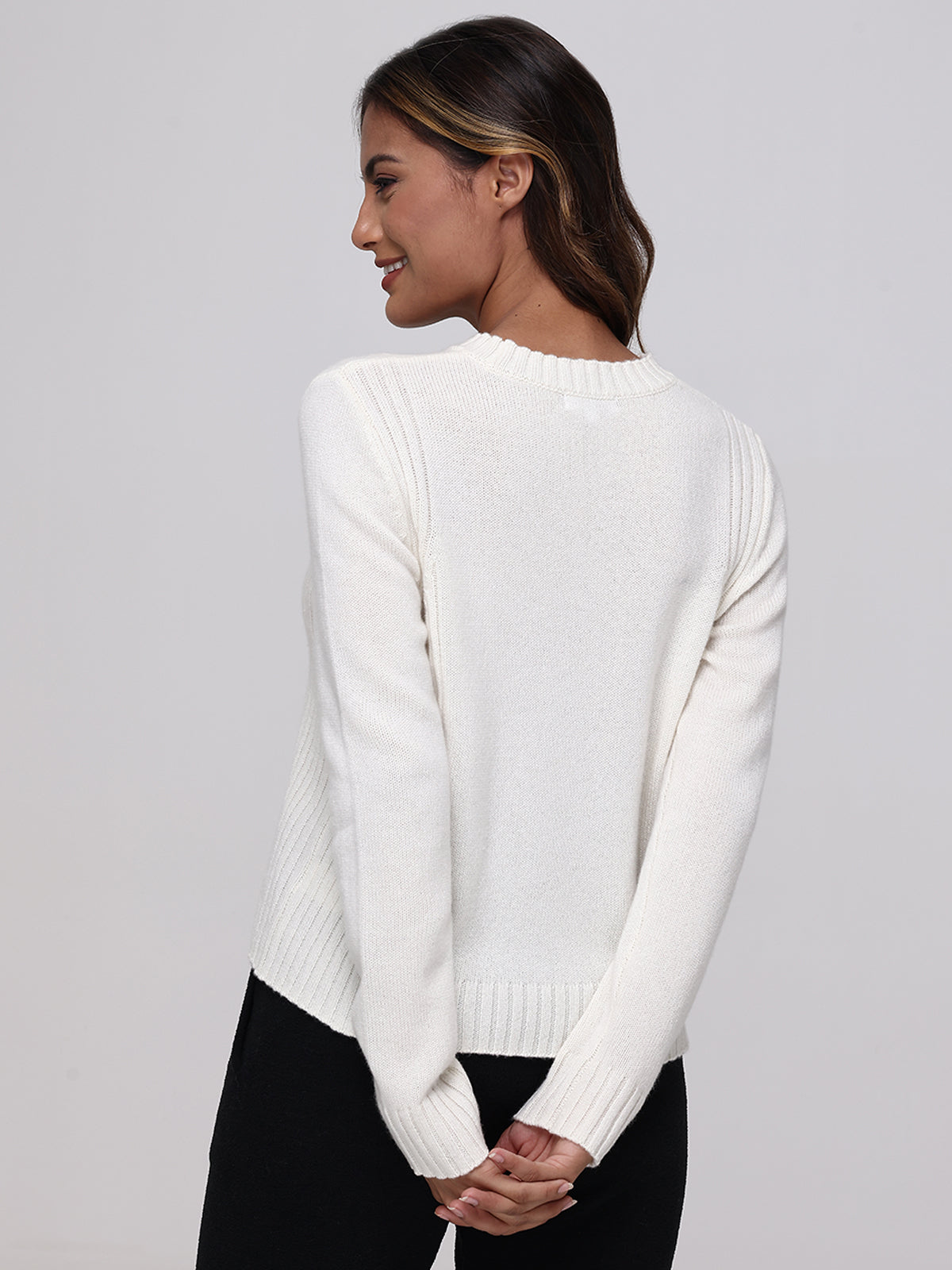 Ellie: Cashmere Crewneck Sweater