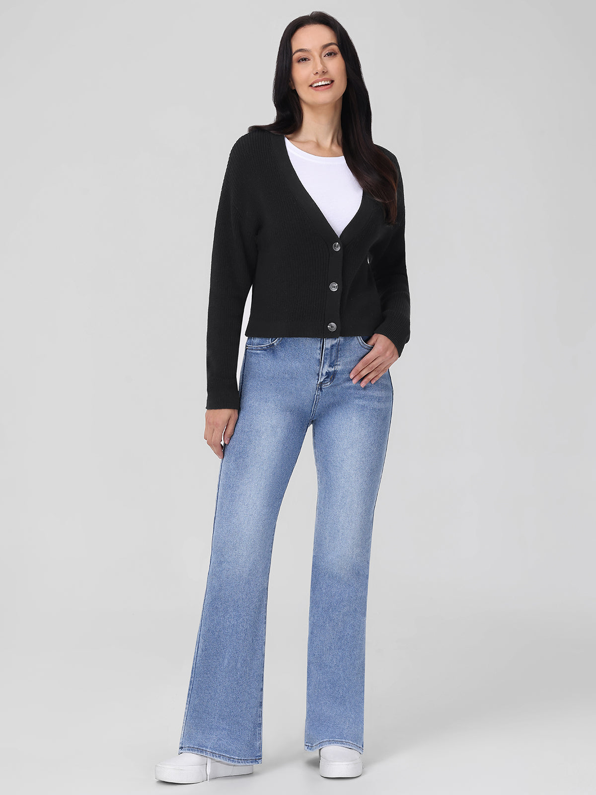 Charlie: Crop Cotton Cardigan