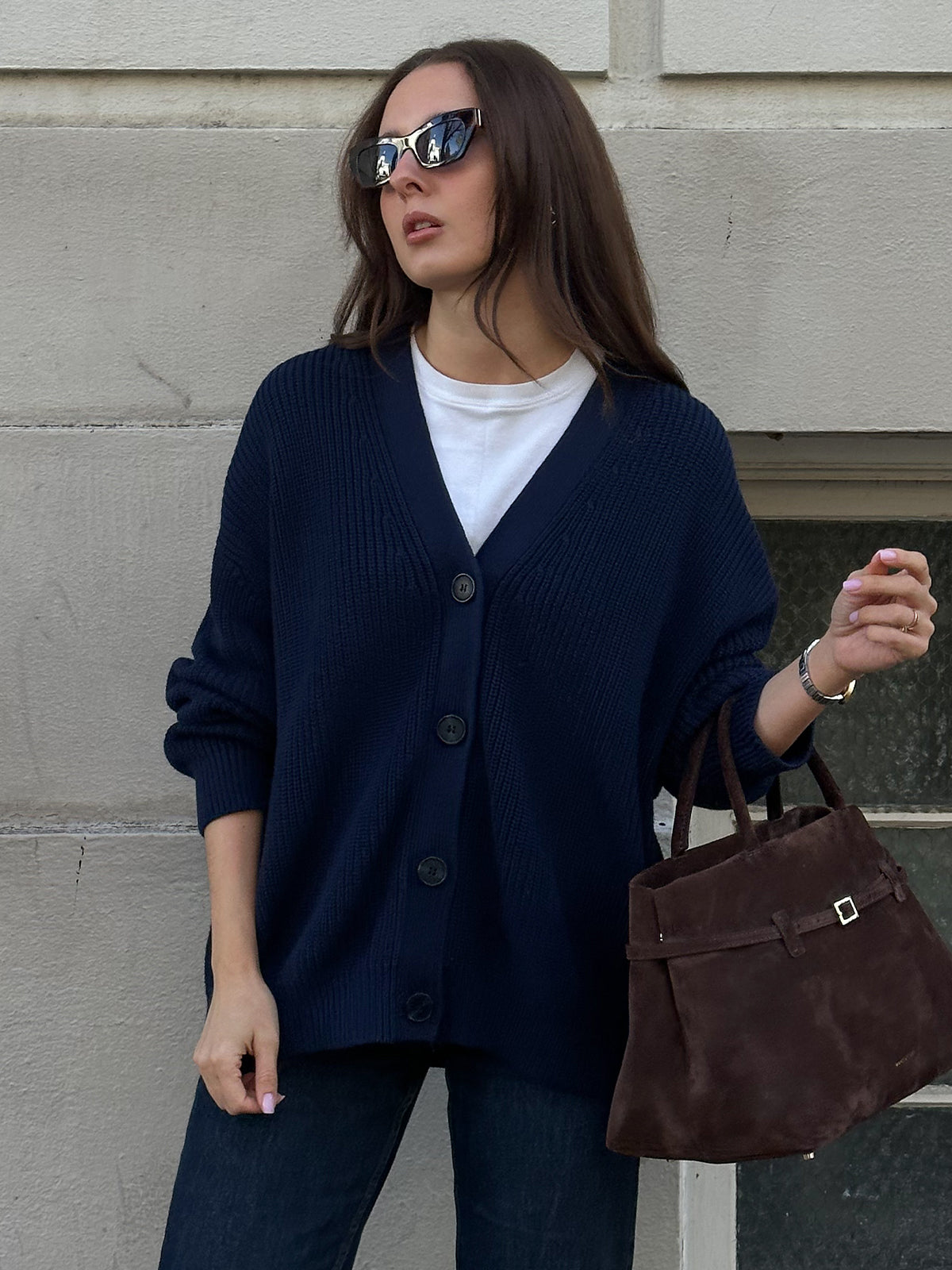 Emilia: Cotton Cocoon Cardigan