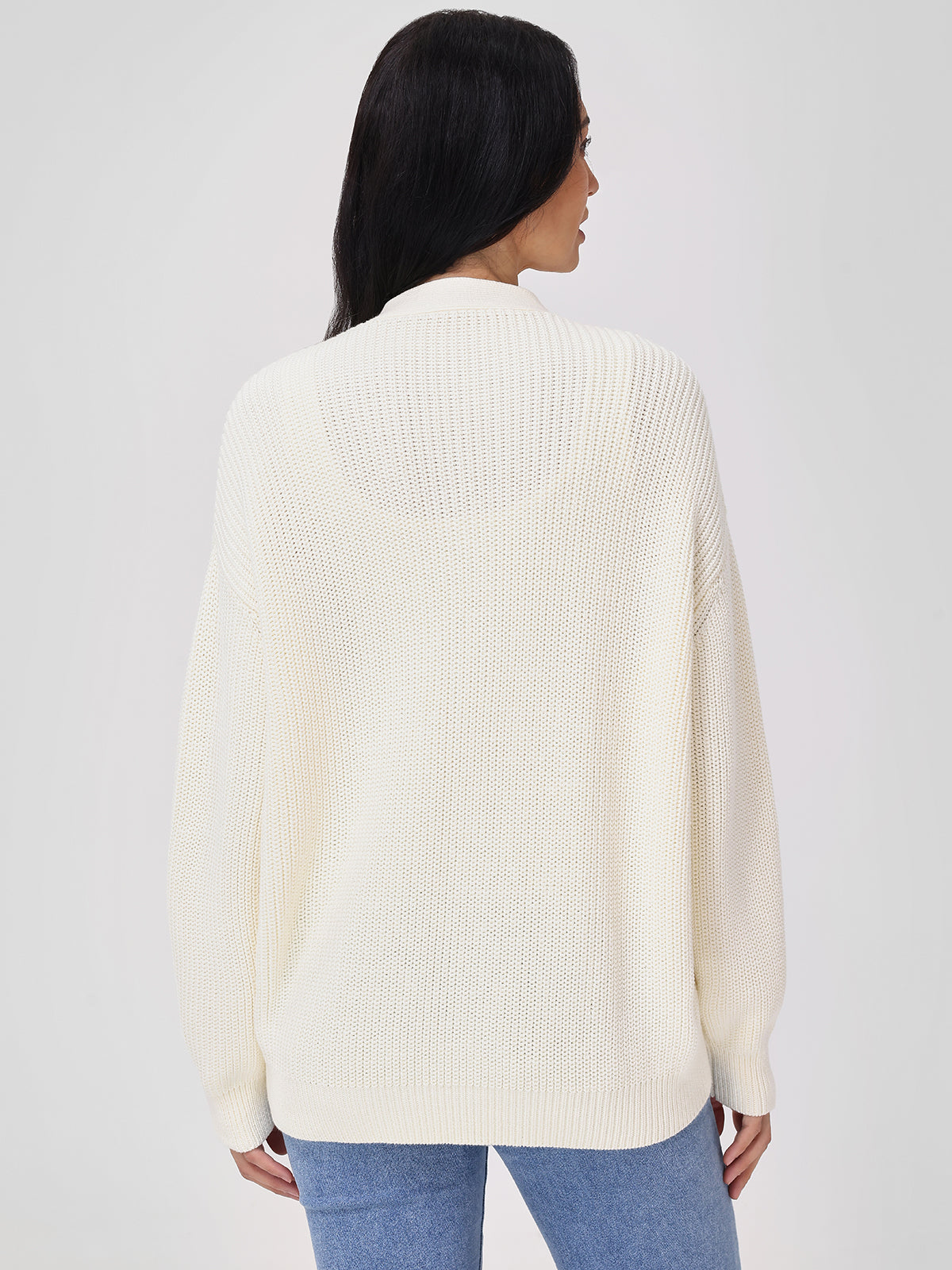 Emilia: Cotton Cocoon Cardigan