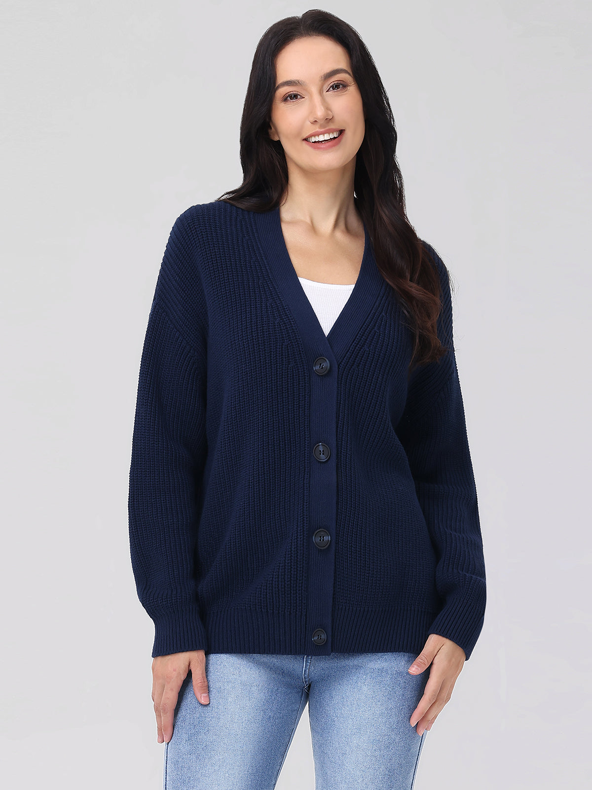 Emilia: Cotton Cocoon Cardigan