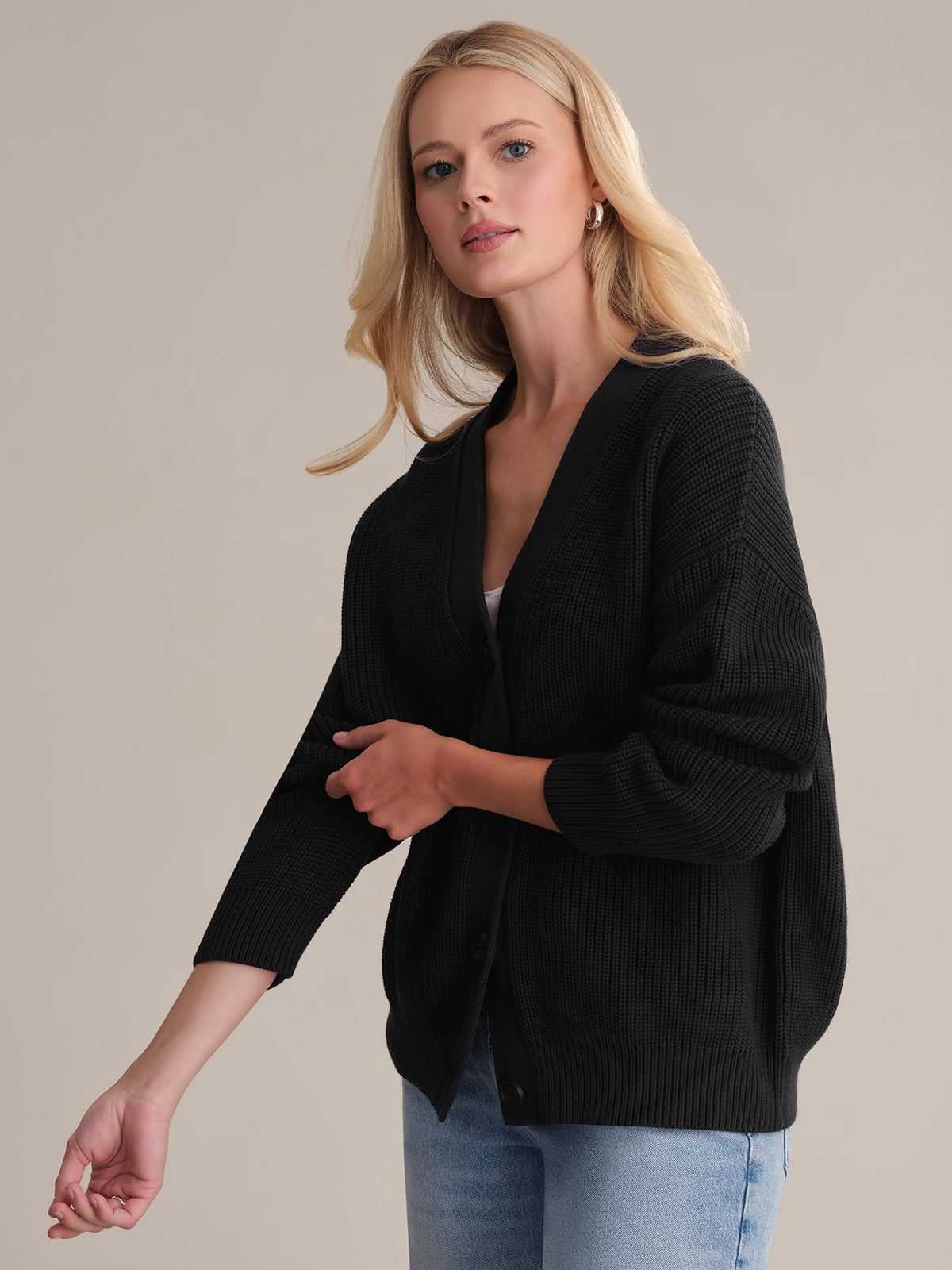 Emilia: Cotton Cocoon Cardigan