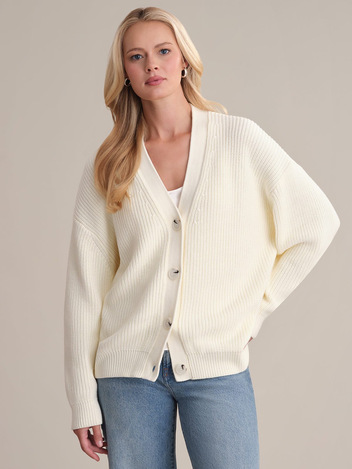 Emilia: Cotton Cocoon Cardigan