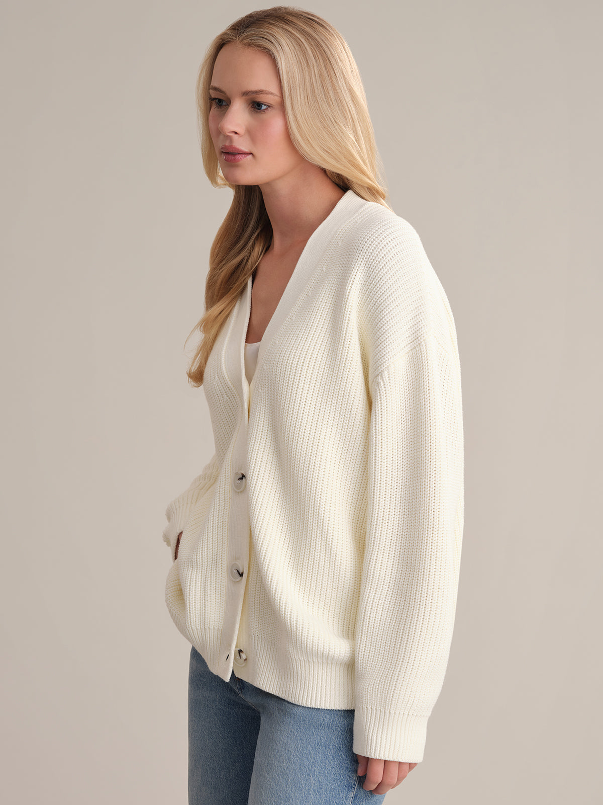 Emilia: Cotton Cocoon Cardigan