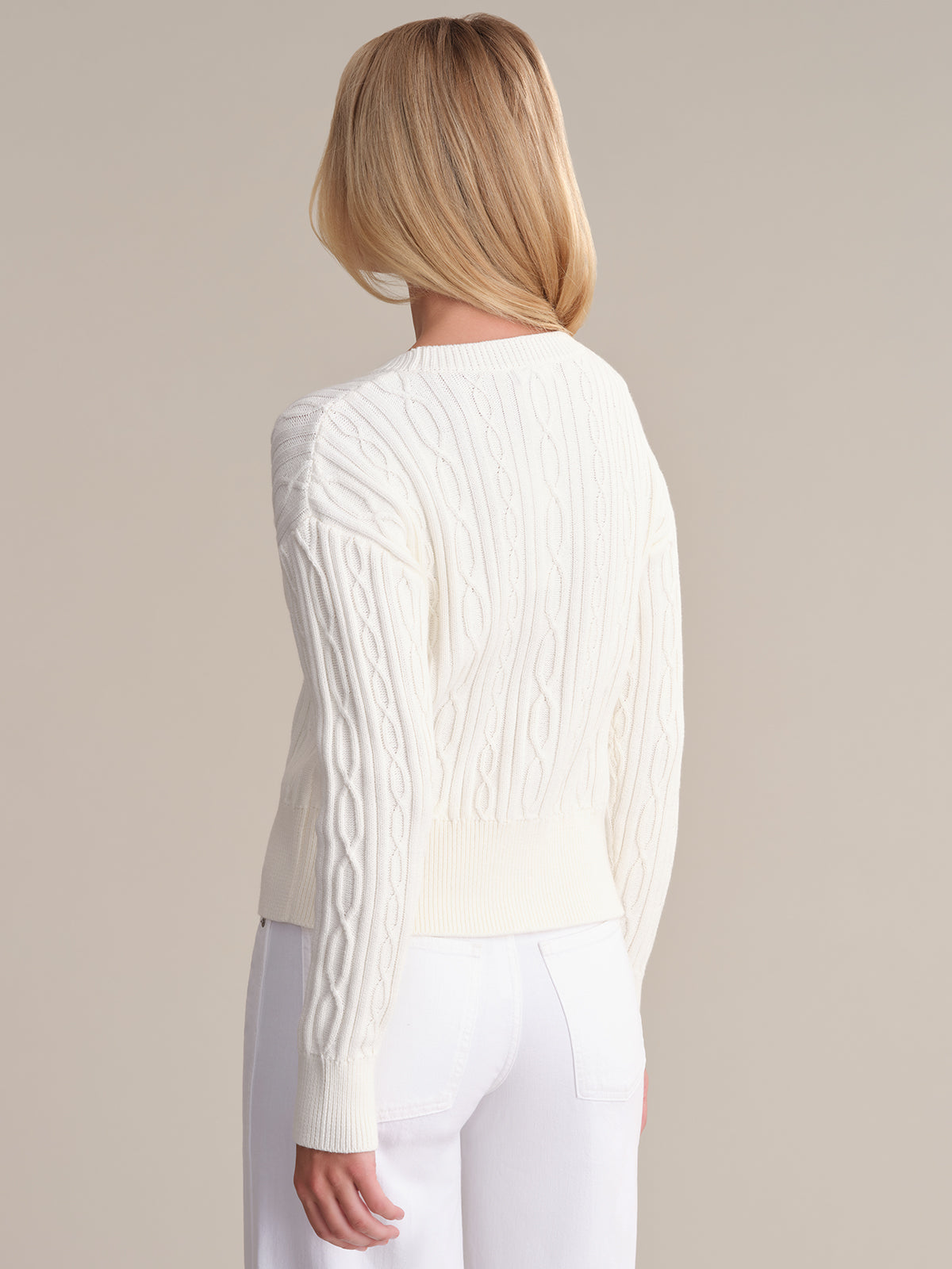 Theresa: Cable Cotton Sweater