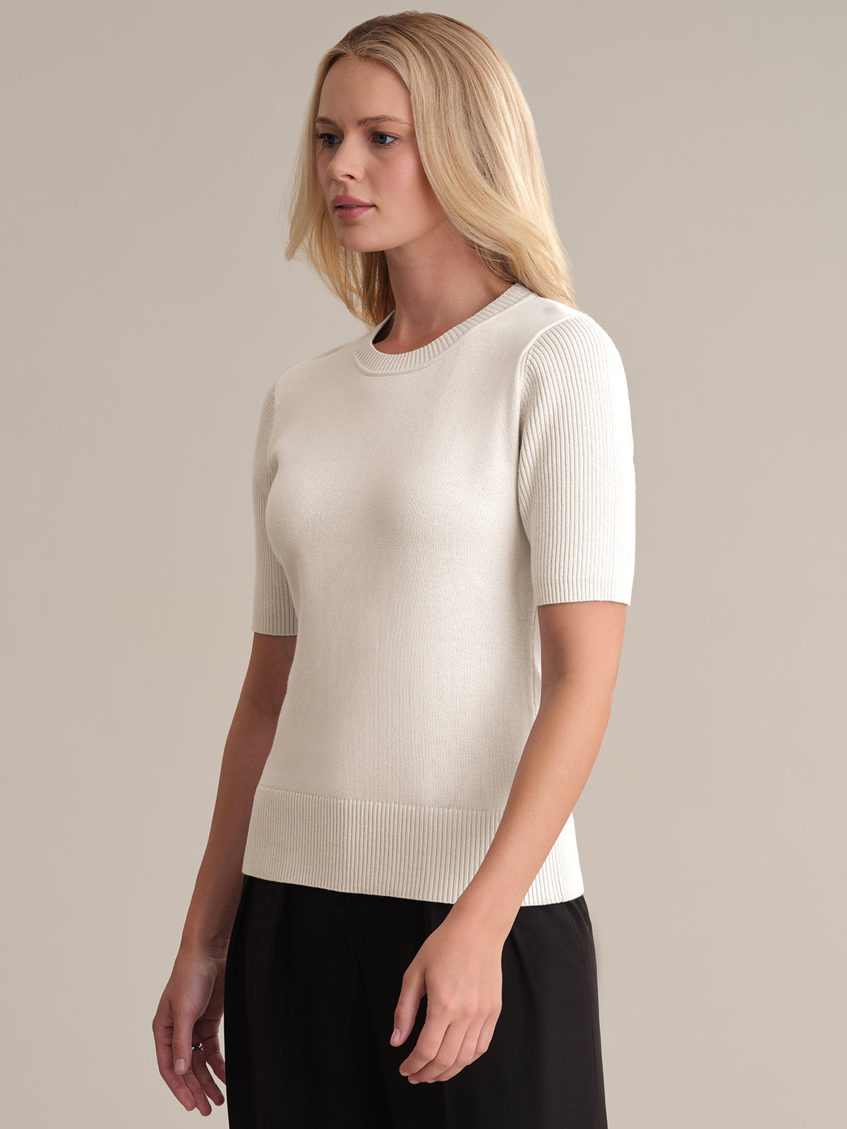 Adina: Short Sleeve Cotton Sweater