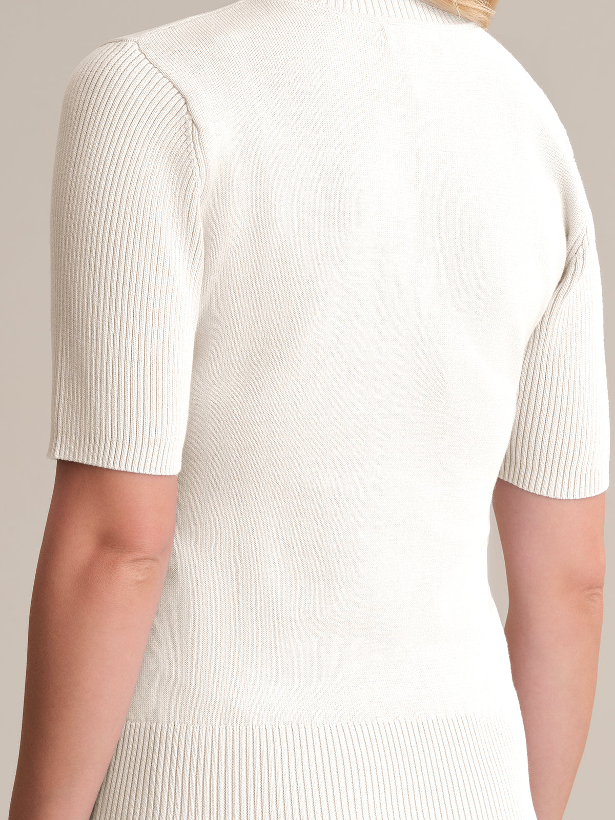 Adina: Short Sleeve Cotton Sweater