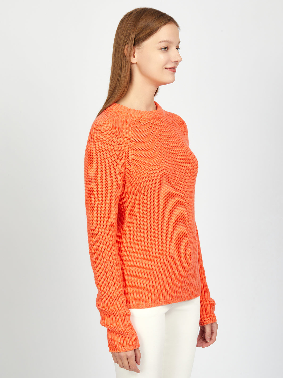 Jane: 100% Cotton Shaker Stitch Raglan Sleeve Sweater