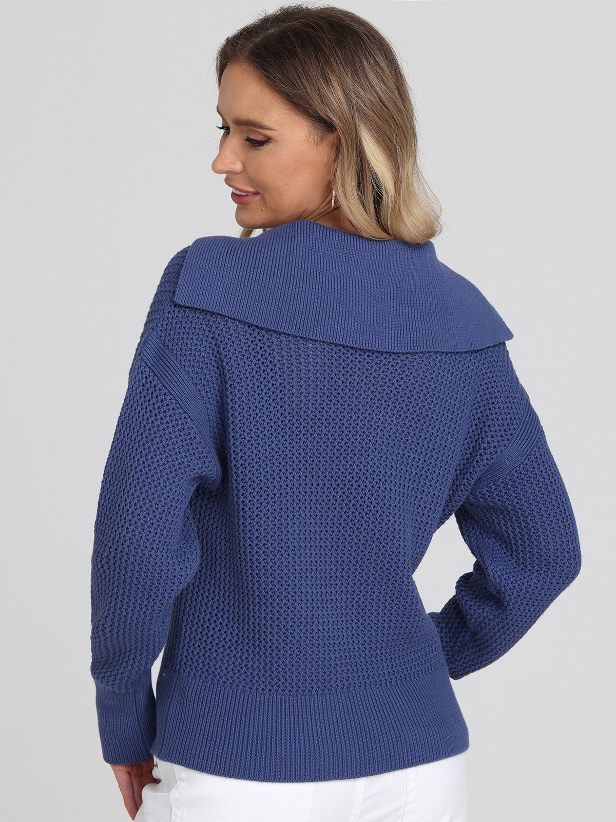 Nina: 100% Cotton Half-Zip Front Pullover