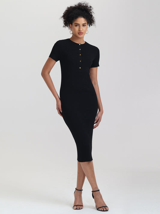 NWT!! WHBM Queen Anne Sheath Dress Cap Sleeves Little Black Dress Sheath ~  2 - Dresses