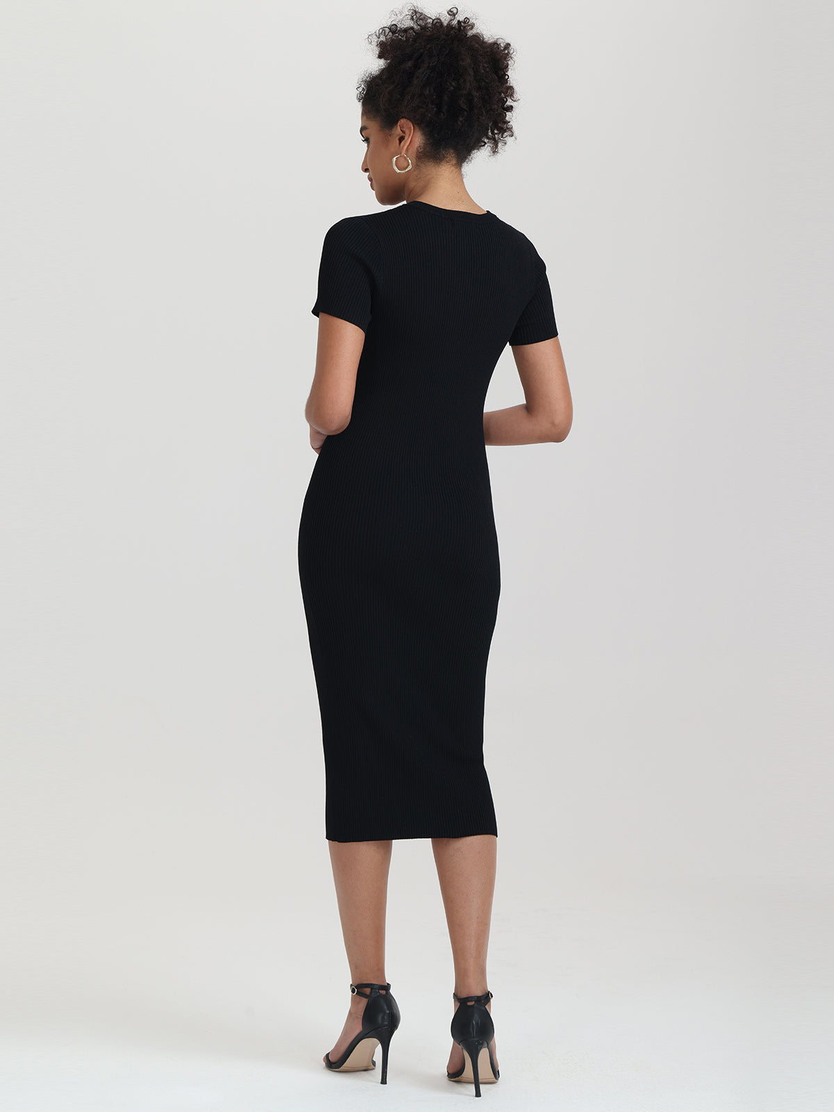 Maia: Rib Midi Dress