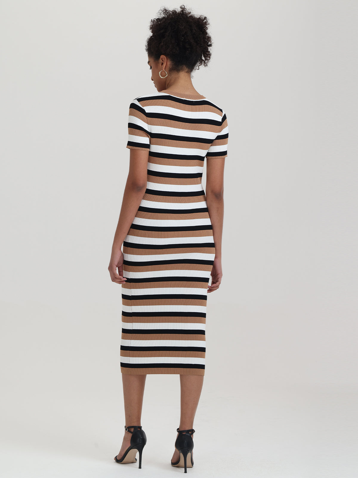 Nicole: Stripe Midi Dress