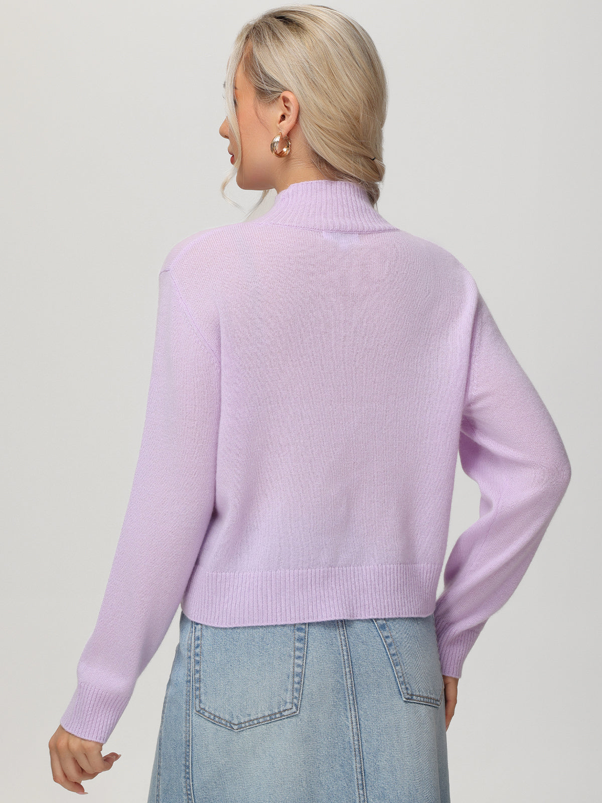 Cashmere Mockneck Pullover