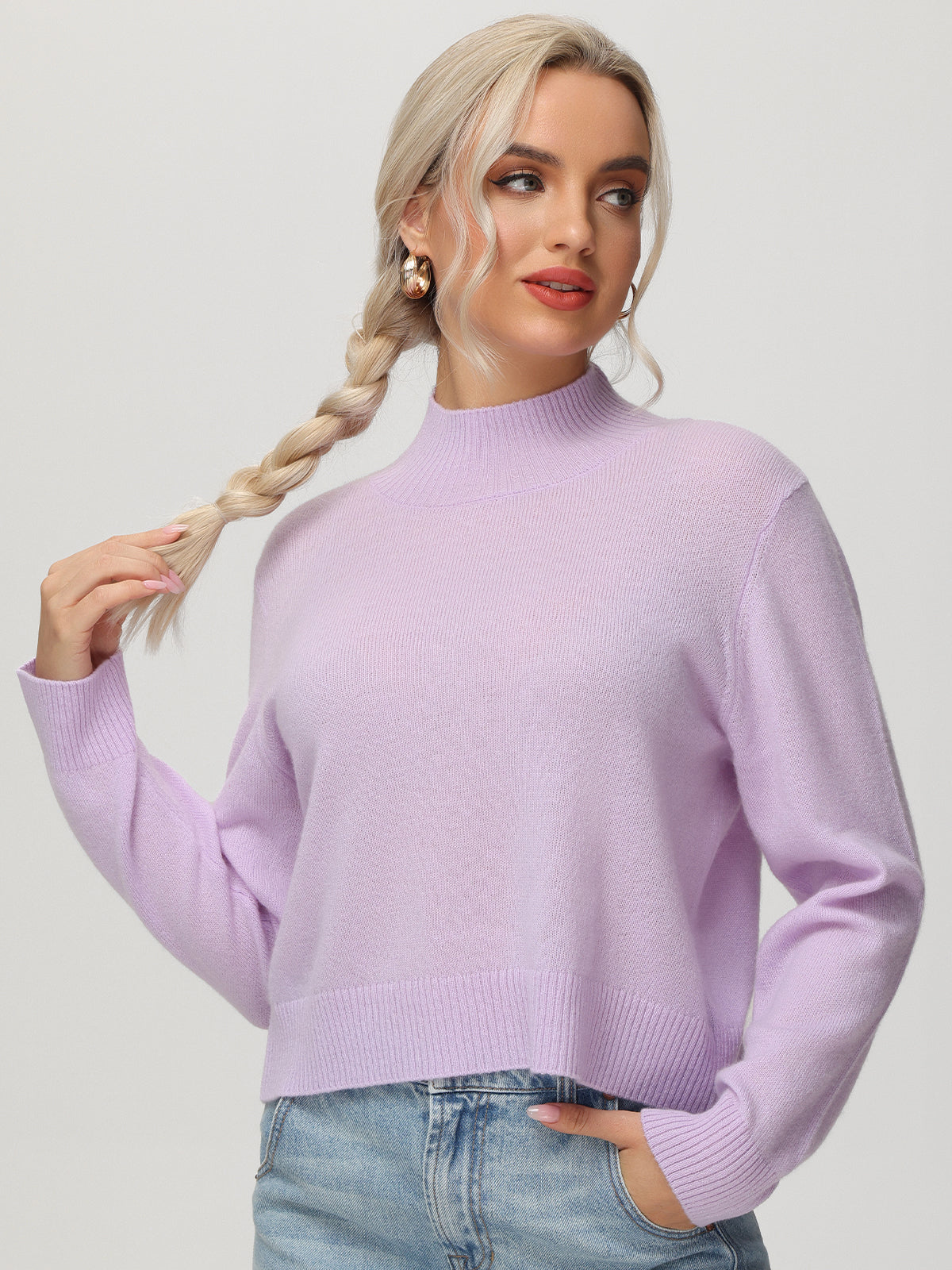 Cashmere Mockneck Pullover