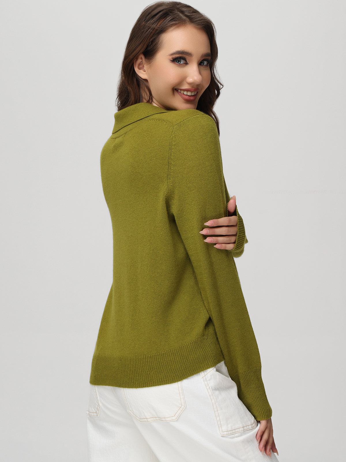 Cashmere Polo Pullover